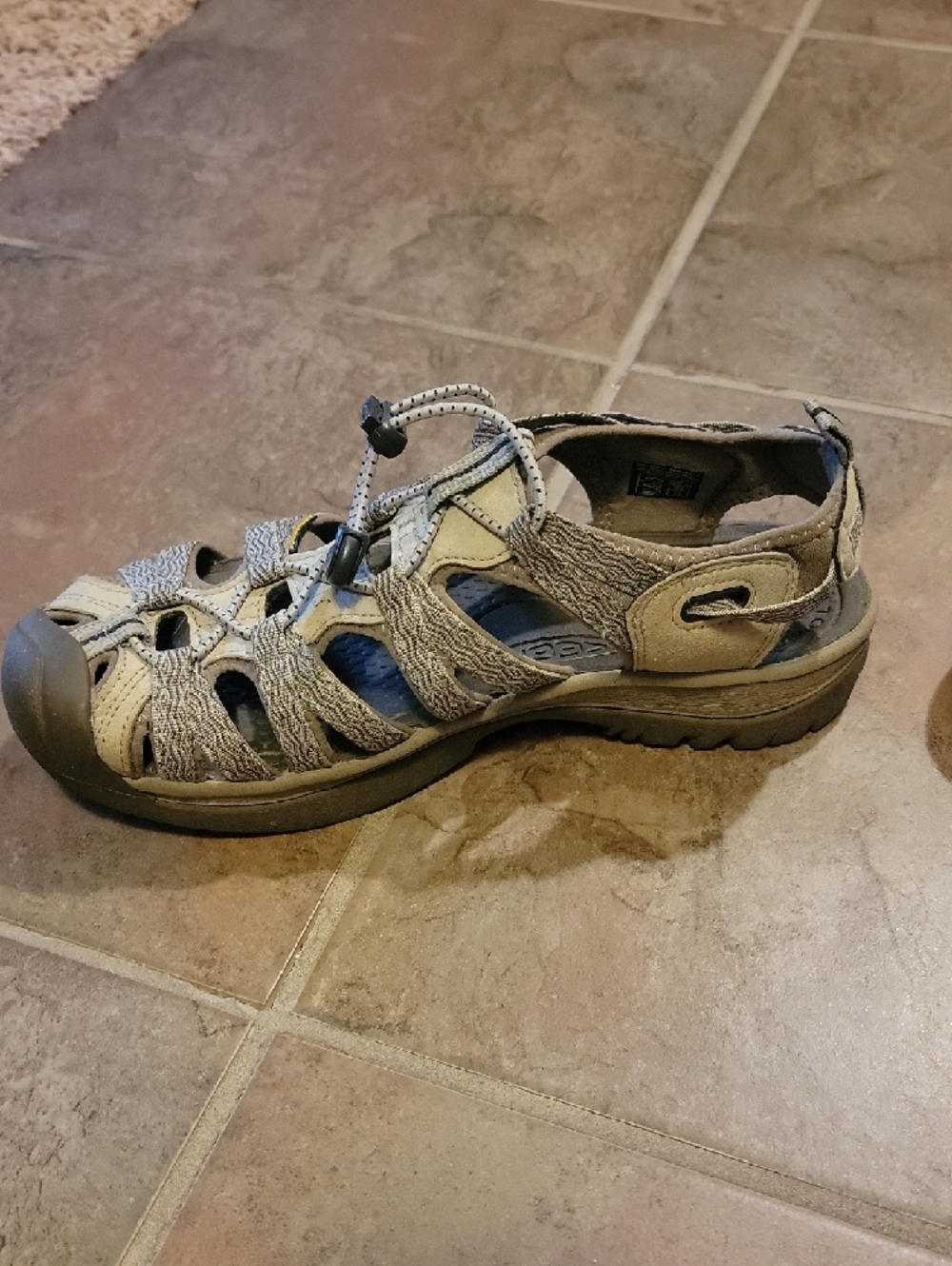 Keen Women's Closed-Toe Sandals in Beige and Gray - Picture 3 of 6